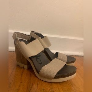 OTBT 7.5 Women’s Chunky Open-Toe Heels
